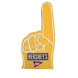 Hersheys NCAA Yellow Foam Finger Hand 17" Sports Fan Memorabilia